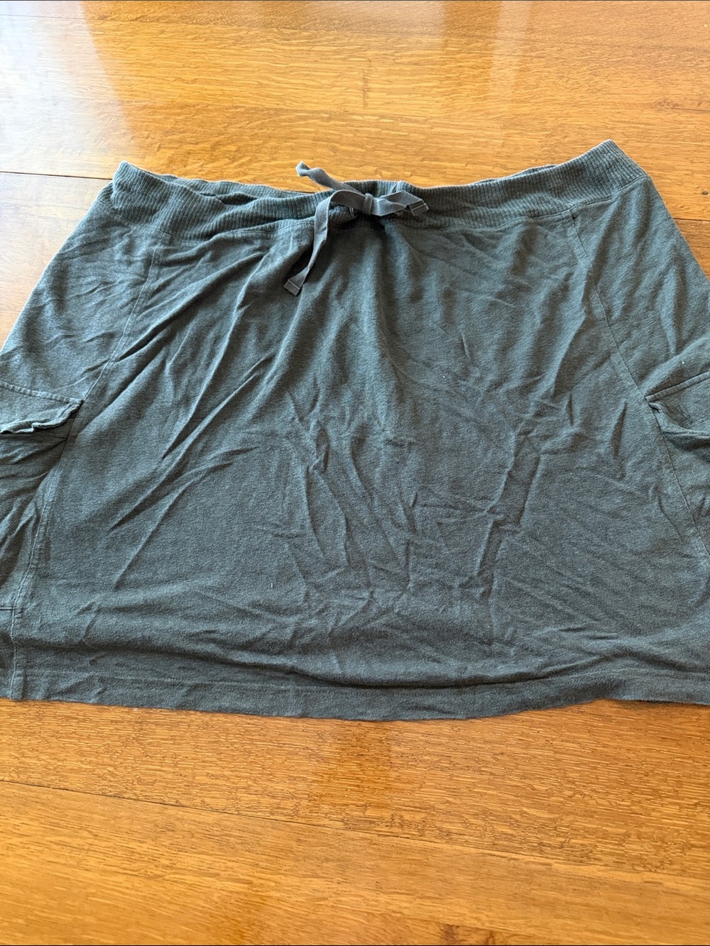 Eileen Fisher cargo linen Skirt XL